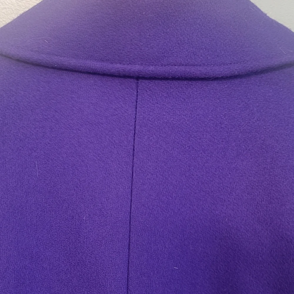 Vintage Dani Colby Wool Purple Mobwife Peacoat Classy Style Plus Size Coat - Picture 7 of 13